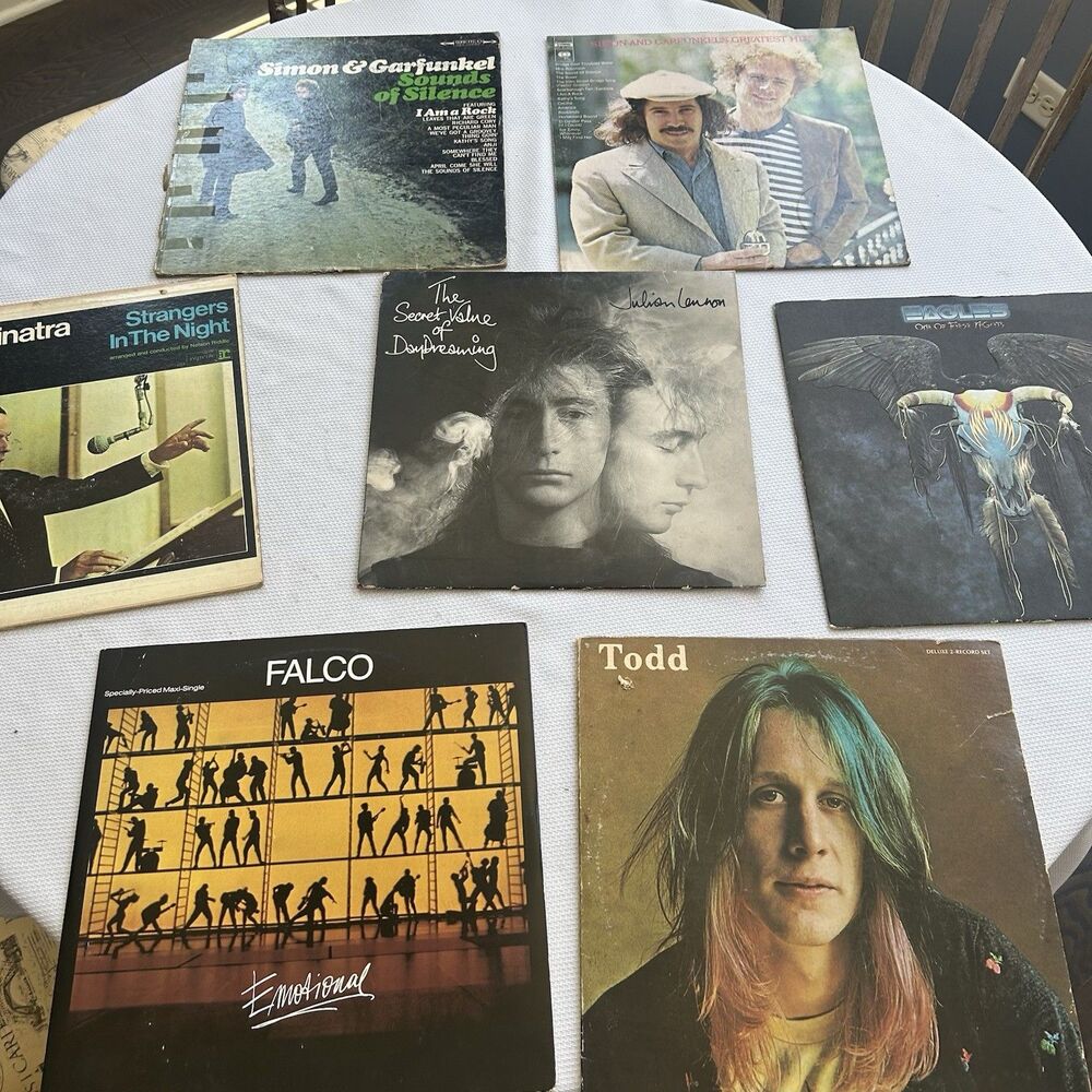 Mixed Lot Of Record Albums LPs Classic Rock Pop